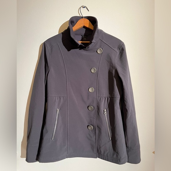 PrAna gray pea coat - Picture 1 of 4
